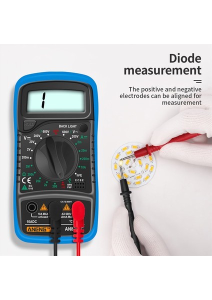 Çok Fonksiyonlu Yüksek Hassasiyetli Multimetre Volt Direnç Test Cihazı Akım Ölçer (Yurt Dışından) indirimleri