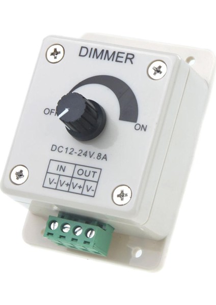 Dc 12V-24V LED Dimmer Kontrol Cihazı 5050 3528 LED Şerit Için Tek Rengi Ayarlayın (Yurt Dışından)