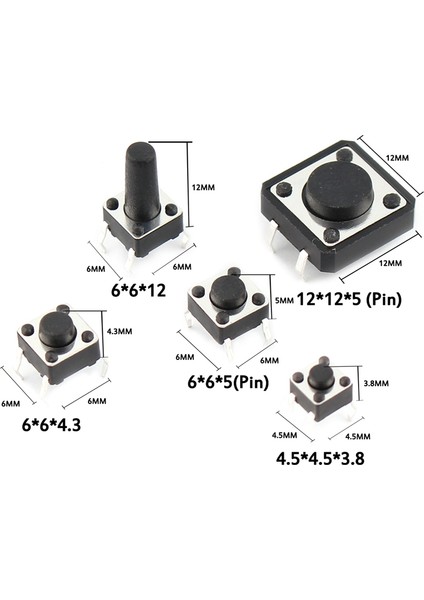 125 Adet Lot Kontak Anahtarı/mini Anahtarı 25 Çeşit Çeşitli Kit 2x4/3x6/4x4/6x6 Dıy Araç Paketi Için (Yurt Dışından)
