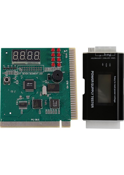 Atx, Btx, Itx Besleme Test Cihazı, LCD Ekran ve Pc Anakartı Tanı Kartı ile 4 Haneli Pcı/ısa Posta Kodu Analizörü (Yurt Dışından)
