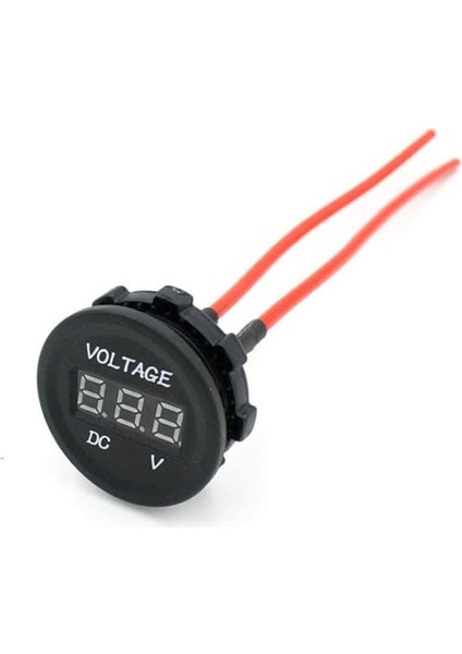 Araba Motosiklet Su Geçirmez LED Dijital Ekran Voltmetre 12V-24V Dc (Yurt Dışından) modelleri