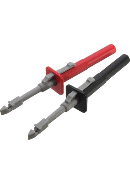 Adet Test Klipsi Pa Güvenlik Multimetre Teleskopik Çift Kurşun Klip Probu Kırmızı Siyah (Yurt Dışından) modelleri