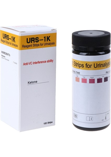 URS-1K-100 x Idrar Keton Test Kağıdı-… (Yurt Dışından)