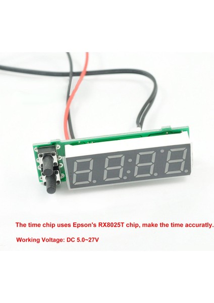 3'ü 1 Arada Araba Dijital Tüp LED Voltmetre Termometre Zaman Otomobil Masa Saatleri (Yurt Dışından) fırsatları