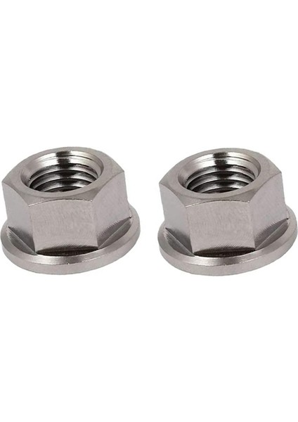 Adet M10 x 1.25MM Kaymaz Tc4 Ium Ti Flanşlı Somun Bisiklet Motosiklet Vidaları Vida Bağlantı Elemanı (Yurt Dışından)