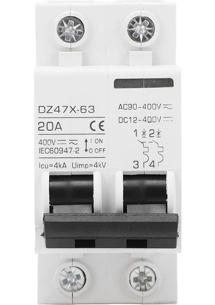 Pv Devre Kesici, Motosiklet Için 20A 400V Devre Kesici Aşırı Yük Koruması (Yurt Dışından)