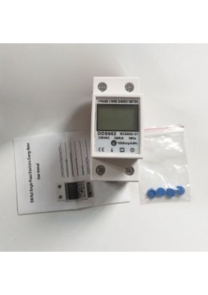 Ma Arkadan Aydınlatmalı Tek Fazlı Iki Telli LCD Wattmetre Güç Tüketimi Enerji Ölçer (Yurt Dışından)