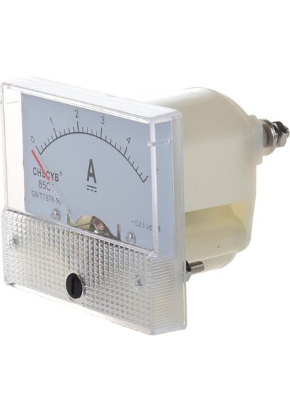 Analog Akım Ölçer-1 x Dc Voltmetre, 2 x Vida Somunu, 4 x Pul-Beyaz (Yurt Dışından)