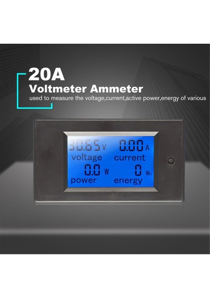 Dijital Güç Enerji Ölçer Dc Voltmetre Ampermetre Wattmetre Monitör Test Cihazı (Yurt Dışından) fiyatları