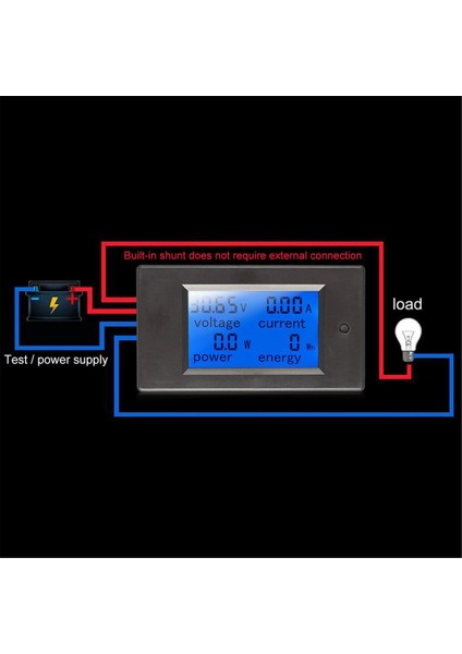 Dijital Güç Enerji Ölçer Dc Voltmetre Ampermetre Wattmetre Monitör Test Cihazı (Yurt Dışından) fırsatları