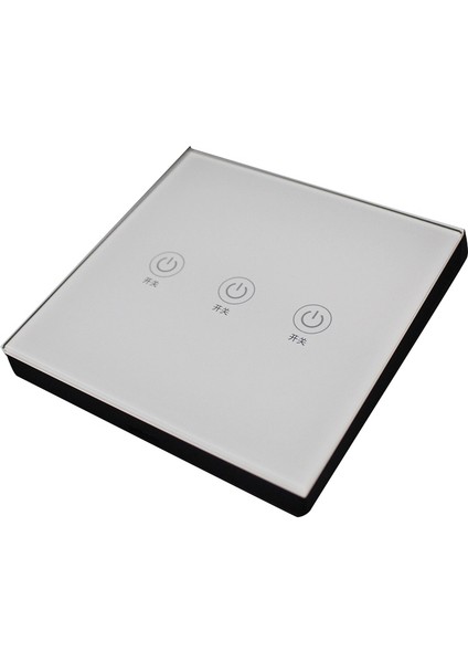Ktnnkg 86 Duvar Basın Uzaktan Kumanda Kablosuz Rf Verici Temperli Cam Panel + Lamba Işığı Için LED 433 Mhz (Yurt Dışından)