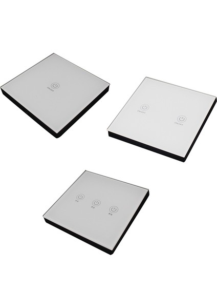 Ktnnkg 86 Duvar Basın Uzaktan Kumanda Kablosuz Rf Verici Temperli Cam Panel + Lamba Işığı Için LED 433 Mhz (Yurt Dışından)