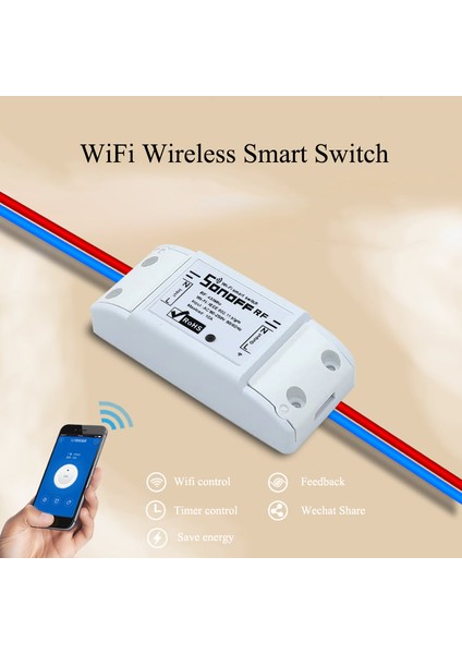 Wifi Kablosuz Akıllı 433 Mhz Anahtar Modülü Soketi Dıy Ev Sonoff Rf Profesyonel Güvenlik Tasarımı (Yurt Dışından)