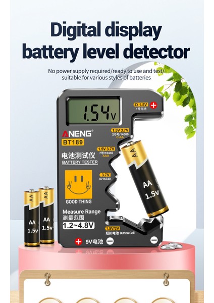 【ayak Koltuk】 【newvibe】aneng BT189 Pil Test Cihazı Evrensel Pil Kontrol Cihazı LCD Ekran Piller Güç Testi Taşınabilir Pil Test Cihazı Volt Kontrol Cihazı (Yurt Dışından) modelleri