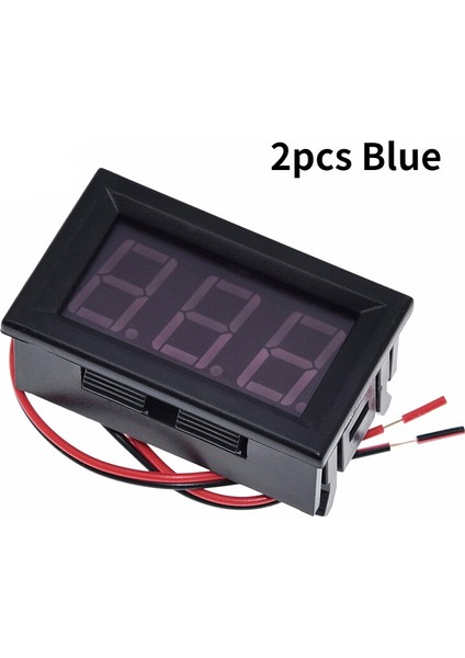 Ayak Koltukac 70-500V Voltmetre Aracı 110V 220V Dıy Kırmızı Yeşil Mavi 2 Telli Ekran 0.56 LED Dijital Voltmetre (Yurt Dışından)