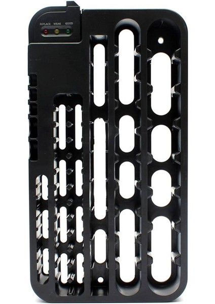 72 Test Cihazı Kutusu Saklama Kutusu Caddy Depolama Plastik Tutucu Yuvası Raf Organizatör Çıkarılabilir Test Cihazı Aaa Aa Ac 9-Volt Düğme Hücreleri (Yurt Dışından)