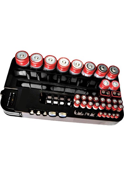 72 Test Cihazı Kutusu Saklama Kutusu Caddy Depolama Plastik Tutucu Yuvası Raf Organizatör Çıkarılabilir Test Cihazı Aaa Aa Ac 9-Volt Düğme Hücreleri (Yurt Dışından) modelleri