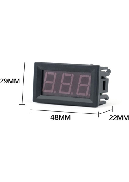 Ma DC4.5V-30.0V 0.56IN 2 Telli LED Dijital Voltmetre Gerilim Ölçer Araba Volt Test Cihazı-Kırmızı (Yurt Dışından) fırsatları