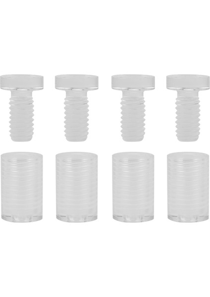 4pcs Akrilik Şeffaf Braket Levha, Duvara Monte Ekran Tabelası Delikli Panel Braketi, Su Geçirmez, 13X19MM C (Yurt Dışından)
