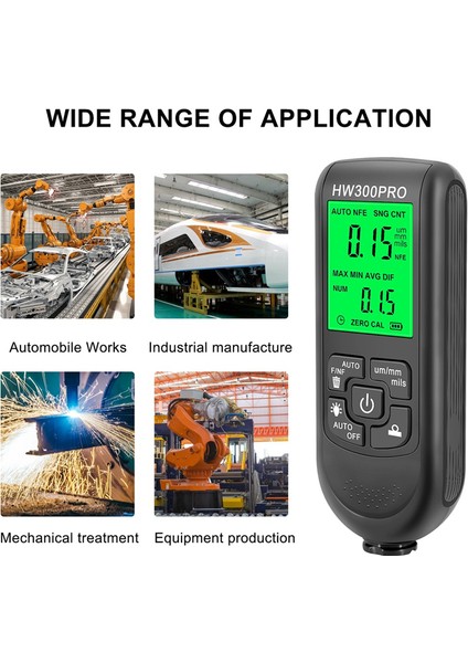 Araba Boyası Kalınlık Test Cihazı-1 x Kalınlık Ölçer-Siyah (Yurt Dışından)