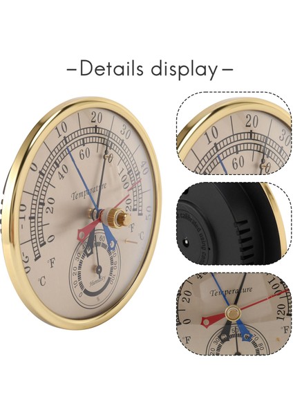Duvara Asılan Analog Kapalı Dış Mekan Anti Yağmur Sıcaklık Nem Ölçer (Yurt Dışından) indirimleri