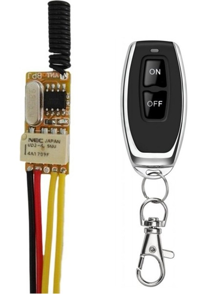 Takım Minik Rf Uzaktan Kumandalı Anahtar 433MHZ 4.2V 4.5V 5V 6V 7.4V 9V 12V Küçük Röle Kontak Anahtarları Kablosuz Anahtarları No Com Nc Mini Anahtarı (Yurt Dışından)