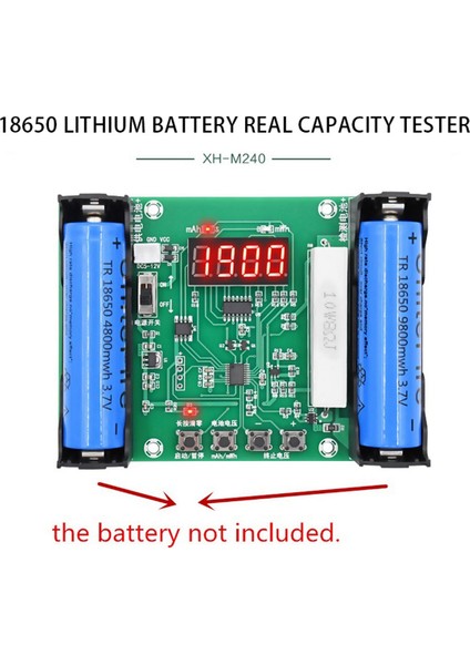 18650 Lityum Pil Kapasitesi Test Cihazı Modülü Yüksek Hassasiyetli XH-M240 Gerçek Kapasite Modülü Mah/mwh Ölçümü (Yurt Dışından) indirimleri