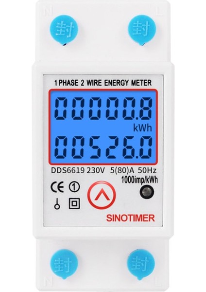Dijital Din Raylı Enerji Ölçer Sıfır Kwh Enerji Ölçer 220V Elektrik (Yurt Dışından) fiyatları