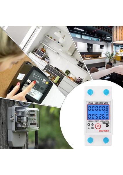 Dijital Din Raylı Enerji Ölçer Sıfır Kwh Enerji Ölçer 220V Elektrik (Yurt Dışından) fırsatları