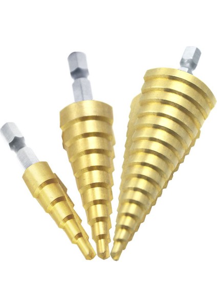 4-12MM Hss Düz Oluk Adım Matkap Ucu Titanyum Kaplamalı Metal Delik Kesici (Yurt Dışından) fiyatları