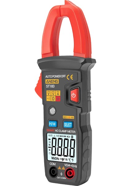 Dijital Pens Metre Ac Akım 4000 Sayım True Rms Multimetre Dc/ac Gerilim Test Cihazı Hz Kapasite Ncv Ohm Testleri (Yurt Dışından)