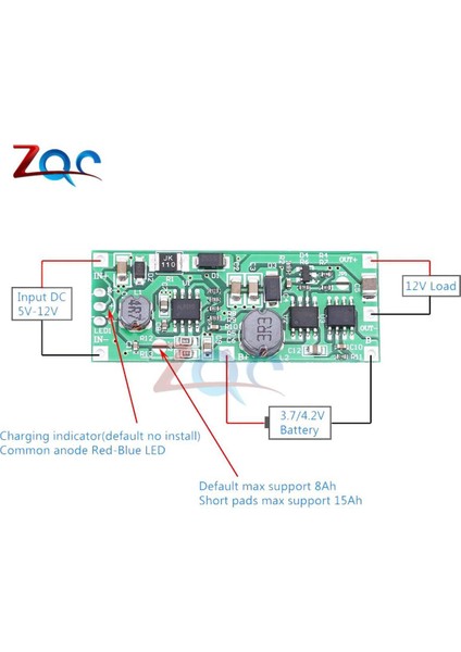 Dc 5 -12V Ila 9V/12V Şarj Yükseltme Güçlendirici Modülü 18650 Lityum Pil Için Ups Gerilim Koruma Dönüştürücü Şarj Deşarj (Yurt Dışından)