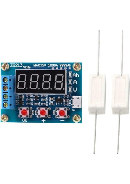 ZB2L3 Test Cihazı LED Dijital Ekran 18650 Lityum Kaynağı Test Direnci Kurşun-Asit Kapasitesi (Yurt Dışından)