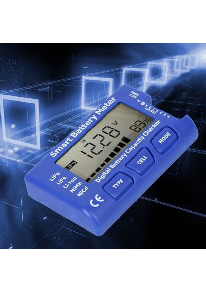 LCD Arka Aydınlatma Ekranlı 5'i 1 Arada Akıllı Dijital Pil Ölçer Kapasite Kontrol Cihazı (Yurt Dışından) modelleri