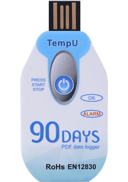 Sıcaklık Veri Kaydedici Tek Kullanımlık Kaydedici 90 Gün Soğuk Zincir Kullanımı (Yurt Dışından)