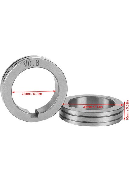 30MM/1.18IN Çelik Tel Besleyici Rulo 0.8/1.0/1.2 Binzel Için Kaynak Besleme Kılavuz Tekerleği (Yurt Dışından)