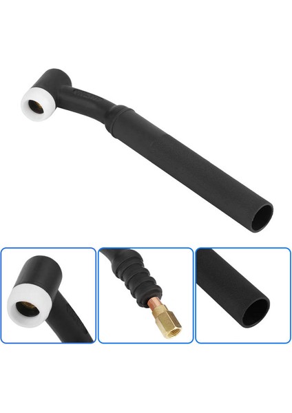 150A Siyah Saplı Hava Soğutmalı WP-17F SR-17F Tig Kaynak Torç Kafası Gövdesi 7.68*2in (Yurt Dışından)