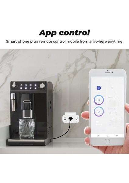 Smatrul - Wifi USB Soketi - Akıllı Priz - 16A - Us Plug - Tuya Smart Life Google Home Için Alexa Tmall Genie (Yurt Dışından) modelleri