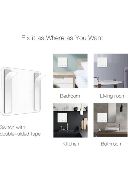 Fiziksel Düğme Duvar Işık Anahtarı ile Bluetooth Anahtarı Alexa Google Ana Sayfa Bluetooth Sahne Anahtarı Için Birlikte Çalışın (Yurt Dışından) fırsatları