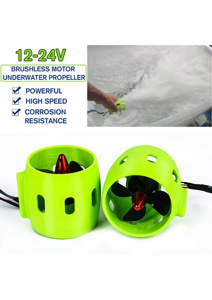 12-24 V Dıy Gemi Modeli Sualtı Pervane Motoru Rc Tekne Auv Robot Pervane (Yurt Dışından)
