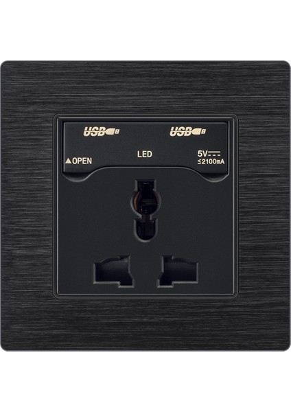 Hong Kong Versiyonu Ingiliz Standardı Ingiliz Standardı USB Soketli 13A Metrekare Ingiliz Fişi Ingiliz Elektrik Anahtar Priz Paneli (Yurt Dışından) indirimleri