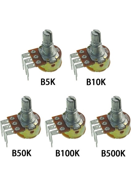 Ayak Kanepe 10PCS WH148 3pin Anahtarlı 15MM Viraj Ayağı 5k 10K 50K 100K 500K Potansiyometre (Yurt Dışından)