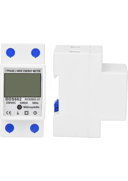 Elektrik Güç Enerji Ölçer 1 Faz 2 Telli Enerji Ölçer Enerji Watt Metre Analizörü Elektrik Monitörü (Yurt Dışından)