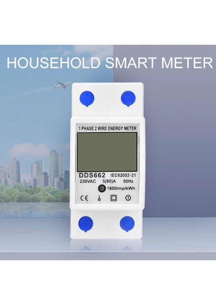 Elektrik Güç Enerji Ölçer 1 Faz 2 Telli Enerji Ölçer Enerji Watt Metre Analizörü Elektrik Monitörü (Yurt Dışından) fiyatları