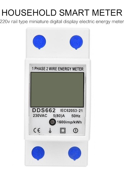Elektrik Güç Enerji Ölçer 1 Faz 2 Telli Enerji Ölçer Enerji Watt Metre Analizörü Elektrik Monitörü (Yurt Dışından) indirimleri