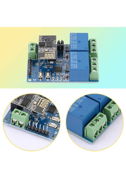 V ESP8266 Çift Kanallı Wifi Röle Modülü Iot Akıllı Ev Telefonu App Uzaktan Kumandalı Anahtar Yüksek Performans (Yurt Dışından)