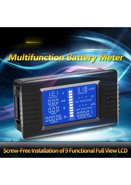 Pzem Dc 0-200 V 10A Voltmetre Ampermetre Araba Test Cihazı Kapasite Direnci Elektrik Gerilim Ölçer Monitör (Yurt Dışından)