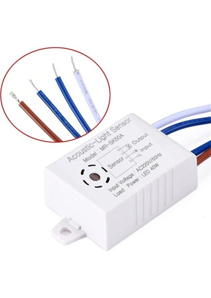 Ev Ses Ses Sensörü Anahtar Modülü Akıllı Otomatik Açma Kapama Işık Koridor Banyo Depo Merdiven Için Akıllı Anahtar (Yurt Dışından)