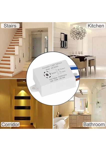 Ev Ses Ses Sensörü Anahtar Modülü Akıllı Otomatik Açma Kapama Işık Koridor Banyo Depo Merdiven Için Akıllı Anahtar (Yurt Dışından) modelleri