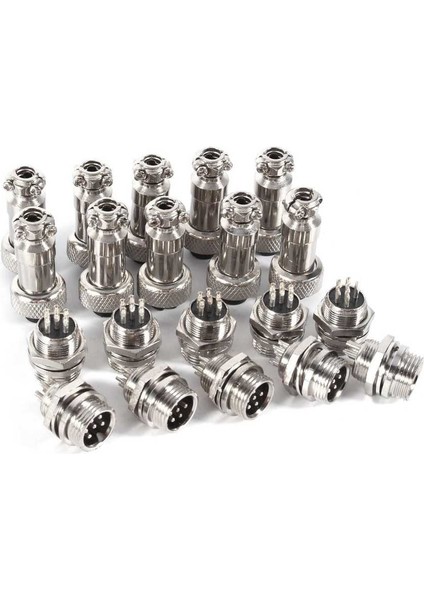 Havacılık Konektörü Gücü 10 Takım GX12 2/3/4/5/6 Pin 12MM Erkek + Metal Dişi (Yurt Dışından)